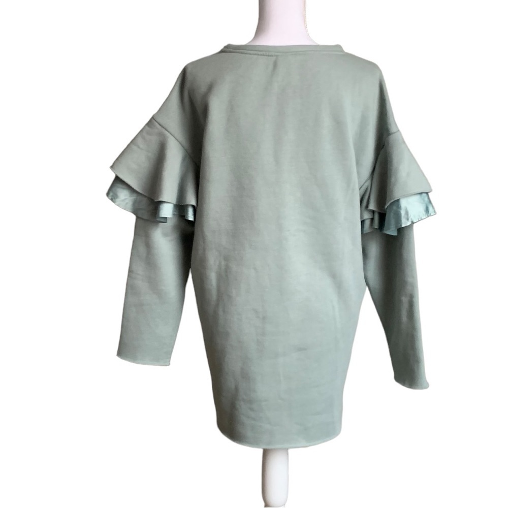 H&M Sweatshirt Dress Ruffle Size Small - Picture 5 of 15